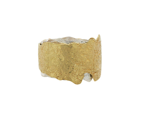 Gold and Silver Good Vibes Wrap Ring