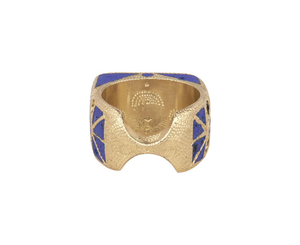 ELIRD Enamel Dragonfly Signet Ring Back