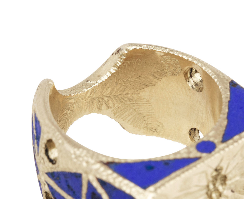 Enamel Dragonfly Signet Ring