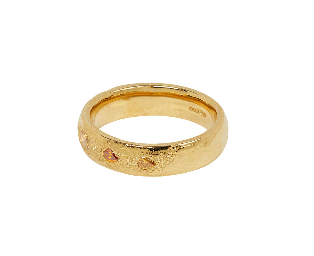 Ellis Mhairi Cameron Whisky Diamond Scatter Ring - side
