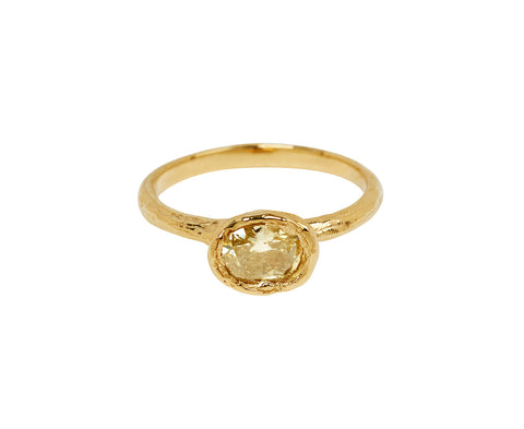 Ellis Mhairi Cameron East-West Grey Diamond Organic Ring
