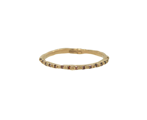 Cognac Diamond Half Eternity Band