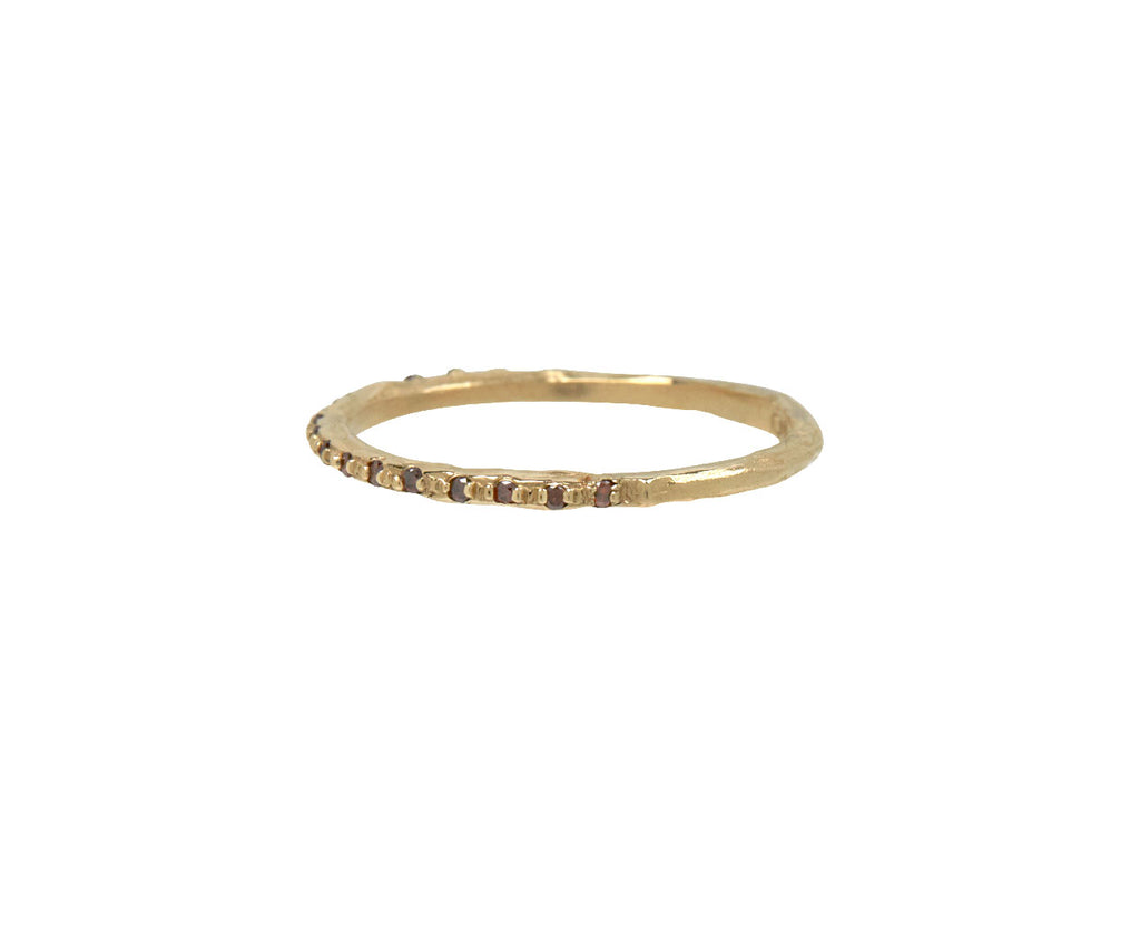 Cognac Diamond Half Eternity Band