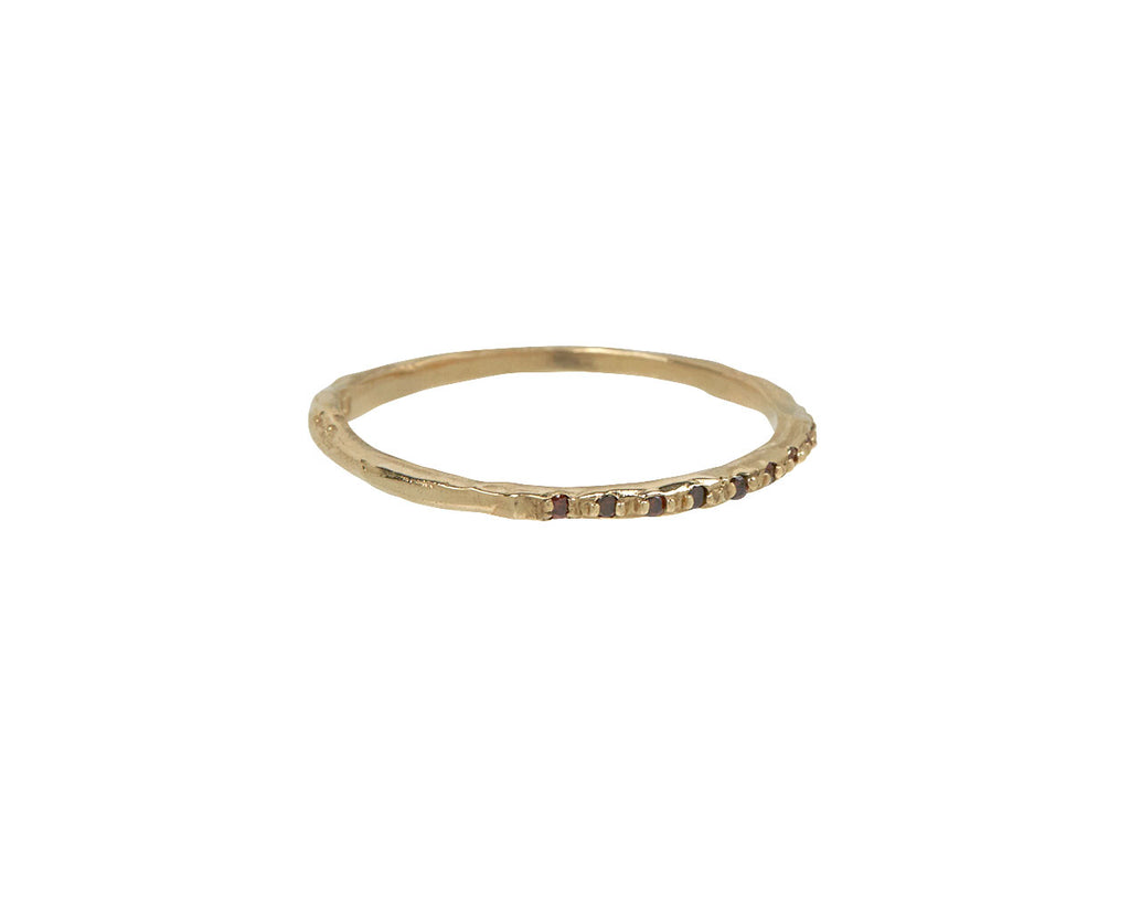 Cognac Diamond Half Eternity Band