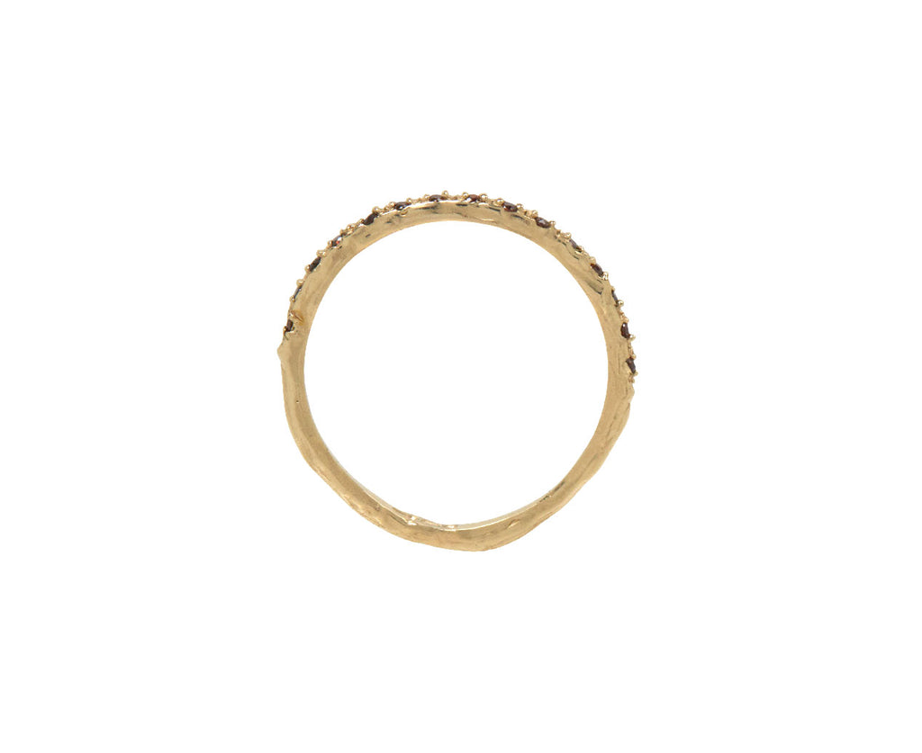 Cognac Diamond Half Eternity Band
