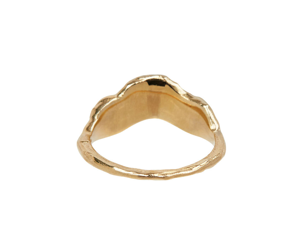 Soft White Baguette Diamond V Shape Scatter Ring