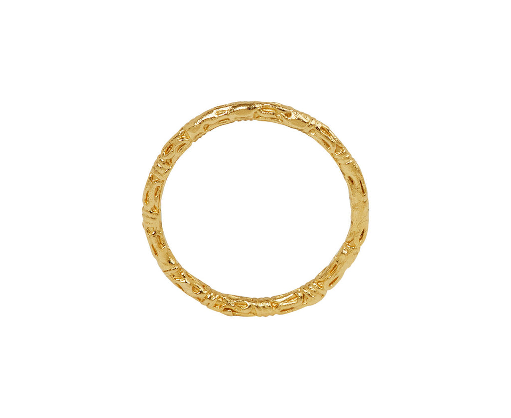 Ellis Mhairi Cameron Gold Organic Ring - top down