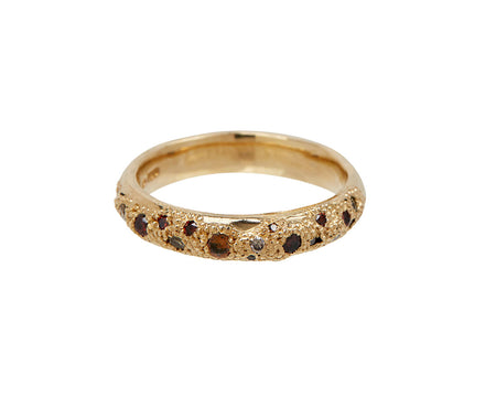 Cognac and Champagne Diamond Scatter Band