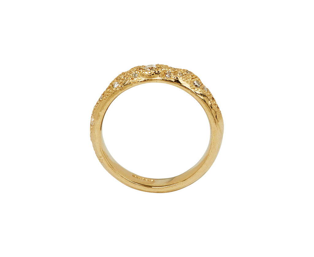 Ellis Mhairi Cameron White Diamond Scatter Ring - top down
