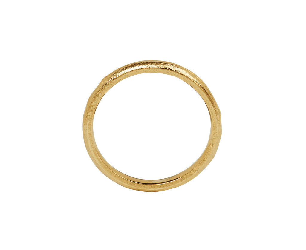 Ellis Mhairi Cameron LXIII D Shaped Wedding Ring - top down