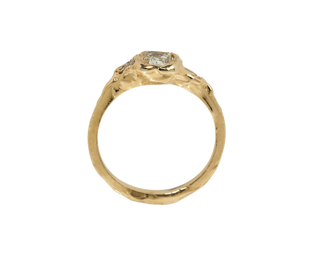 Armach Organic Three Stone Diamond Ring
