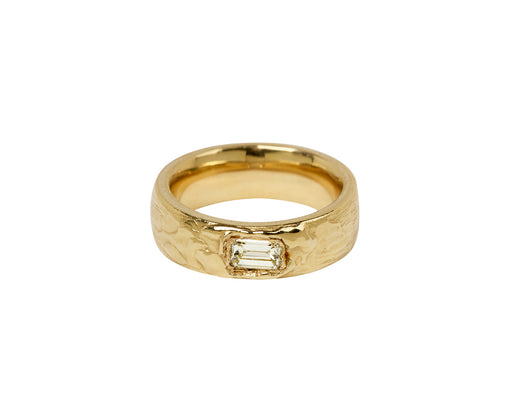 Lemon Diamond Armach Wide Ring