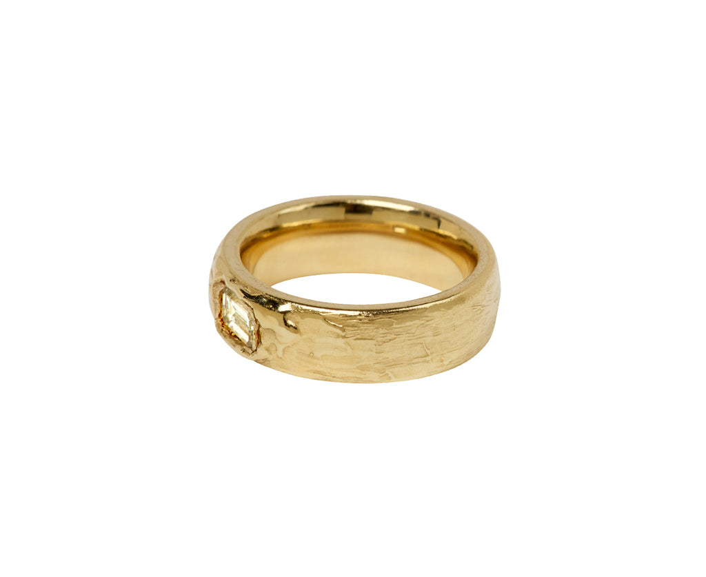 Lemon Diamond Armach Wide Ring