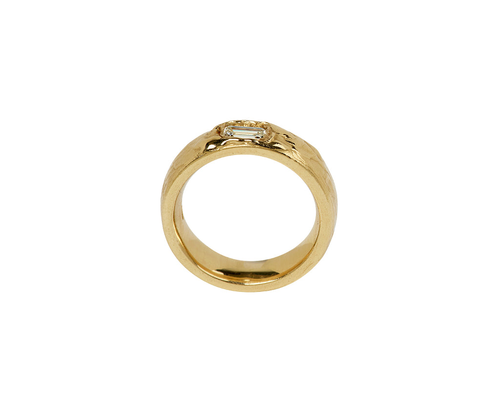 Lemon Diamond Armach Wide Ring