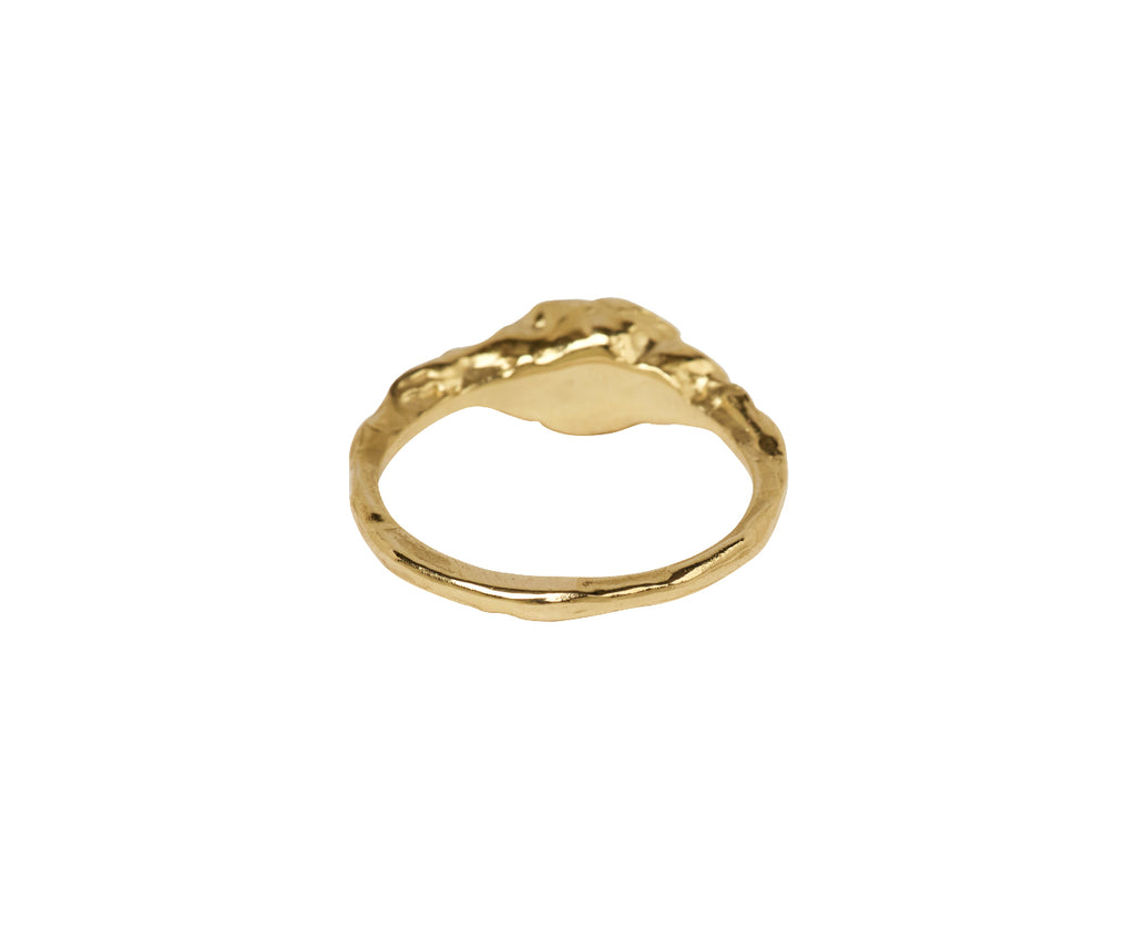 Mixed Five Stone Diamond Organic Engagement Ring