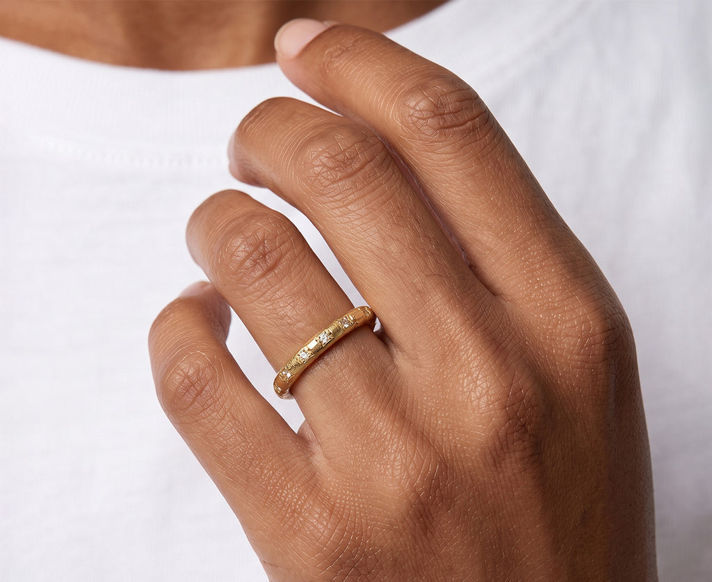 Seun 3mm Diamond Scatter Ring I - TWISTonline 