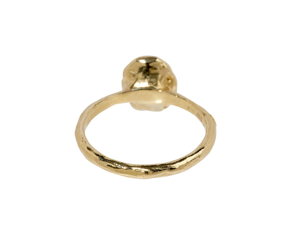 Organic Oval Chocolate Diamond Ring