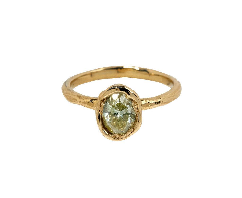 Ellis Mhairi Cameron Soft Lemon Diamond Organic Engagement Ring