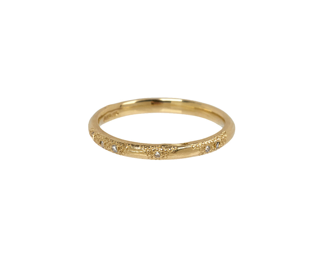 White Diamond Scatter Ring