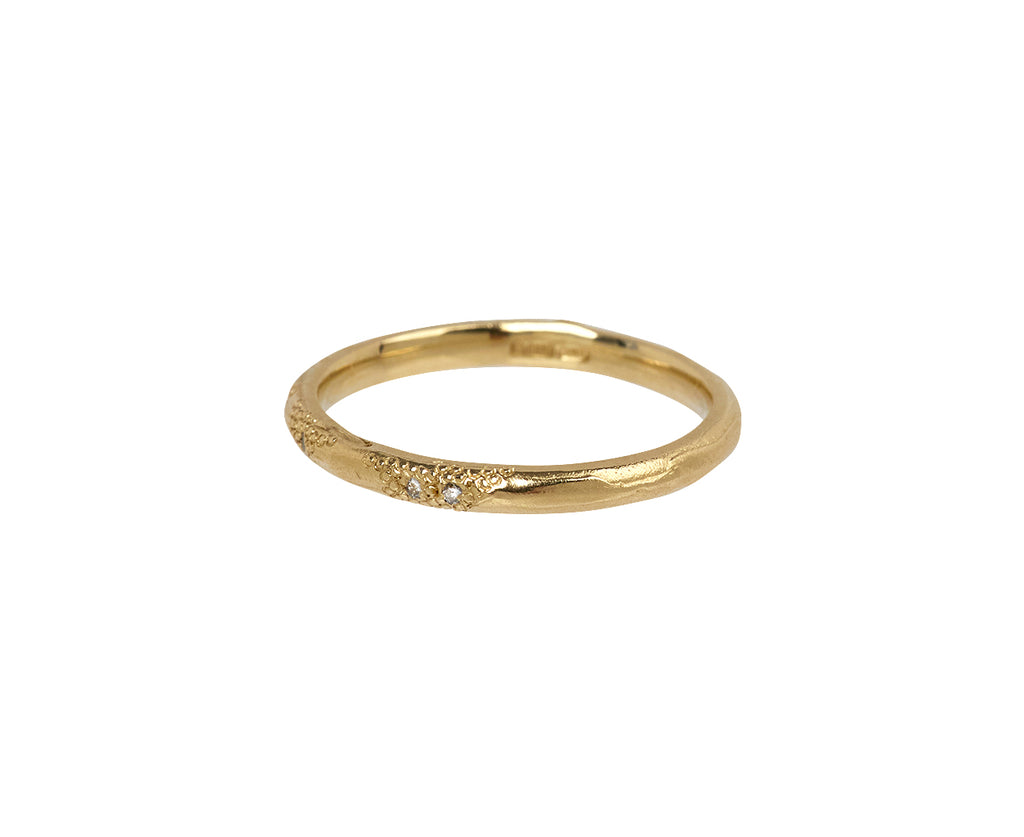 White Diamond Scatter Ring