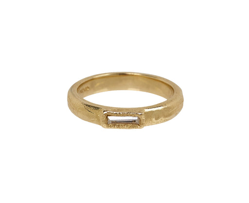 Single Baguette Diamond Scatter Ring