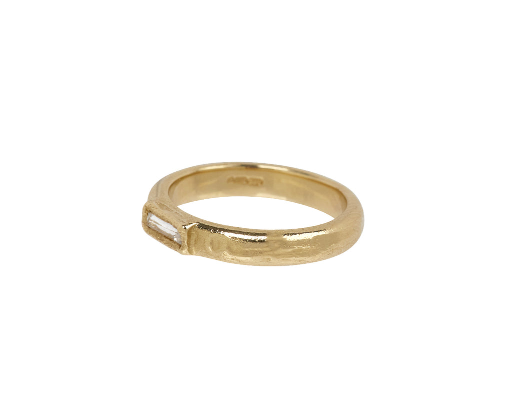 Single Baguette Diamond Scatter Ring