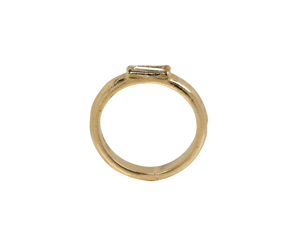 Single Baguette Diamond Scatter Ring