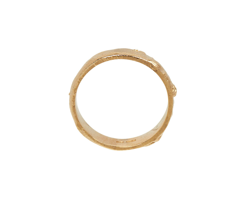 Men's Reticulated Flat Wedding Band