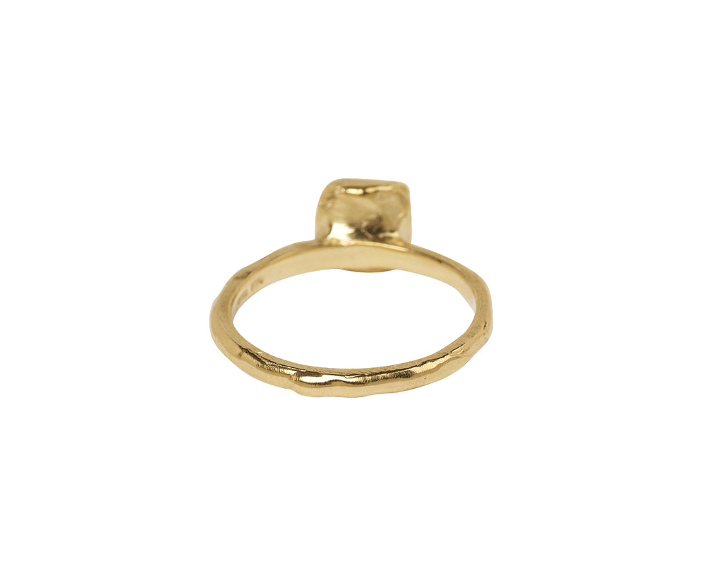 Pale Champagne Diamond Organic Engagement Ring