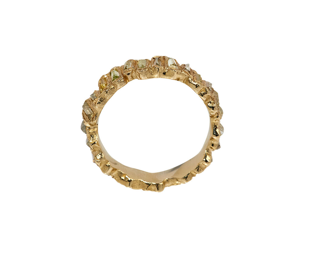 Molten Lemon Baguette Diamond Eternity Scatter Ring