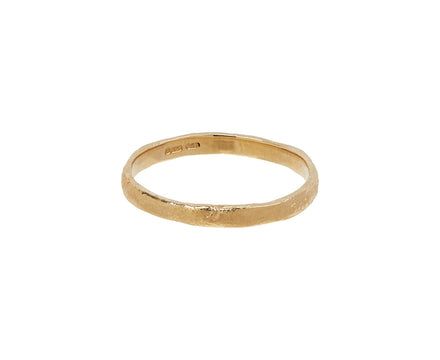 Gold Reticulated Wedding Band