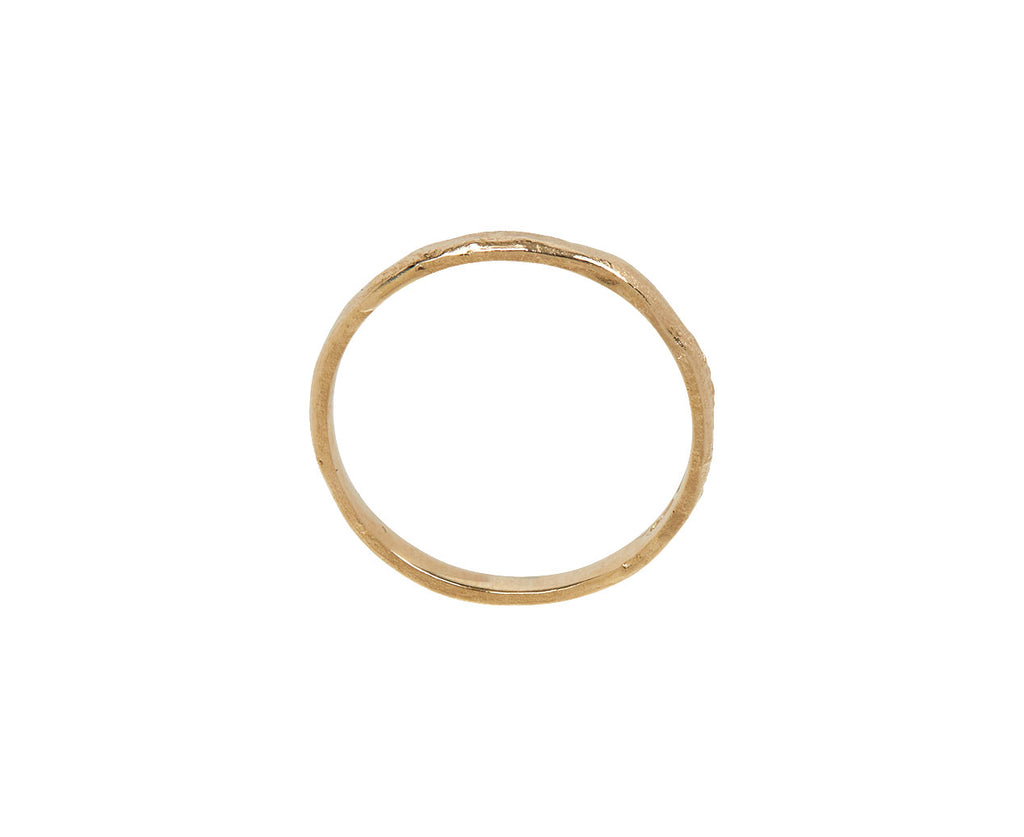 Gold Reticulated Wedding Band