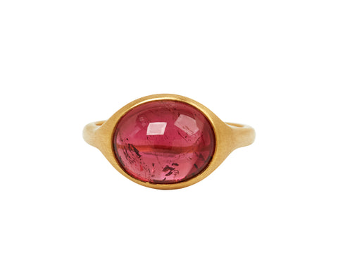 Pink Tourmaline Anello Inglese Ring - TWISTonline 