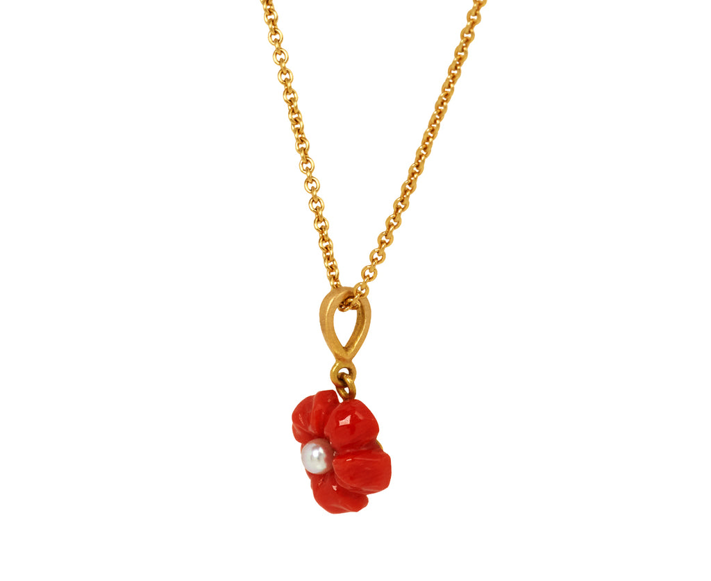 Coral Fiore Pendant Necklace - TWISTonline 