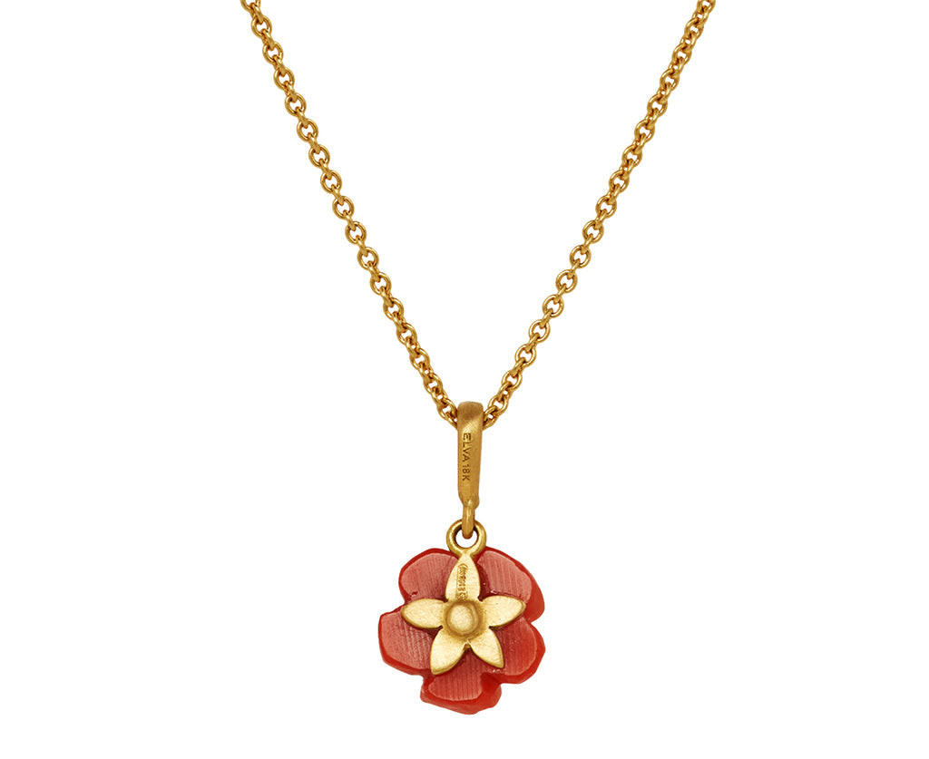 Coral Fiore Pendant Necklace - TWISTonline 