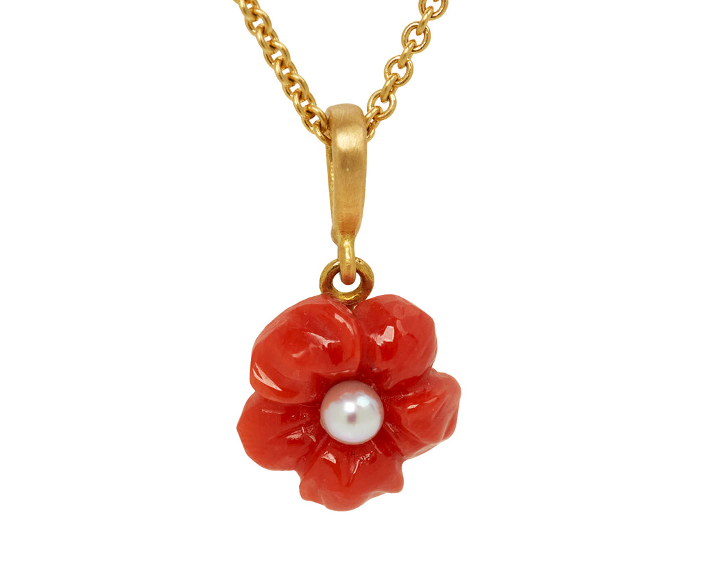 Coral Fiore Pendant Necklace - TWISTonline 