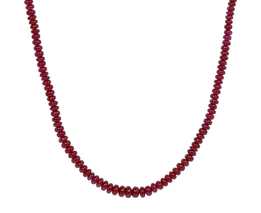 Elva Ruby Beaded Necklace