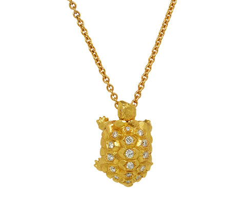 Diamond Turtle Pendant Necklace - TWISTonline 