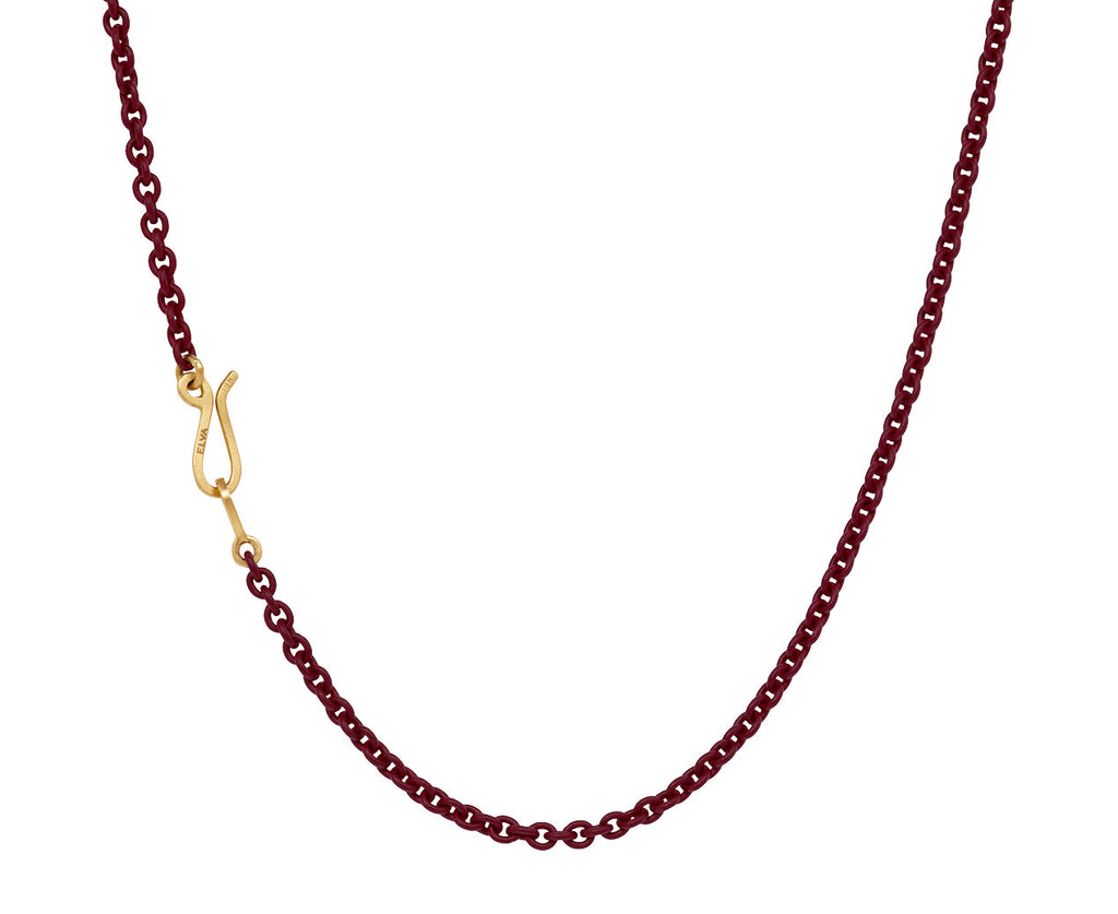 Mother-of-Pearl and Sapphire Flower Pendant Necklace