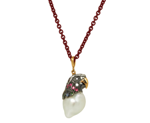 South Sea Pearl Parrot Pendant Necklace - TWISTonline 