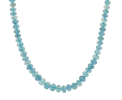 Smooth Aquamarine Beaded Necklace - TWISTonline 