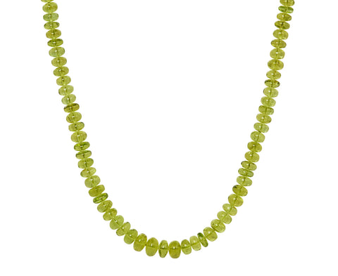 Smooth Peridot Beaded Necklace - TWISTonline 