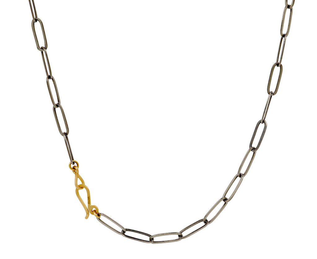 Elva Ruby Sardine Pendant Necklace - closure