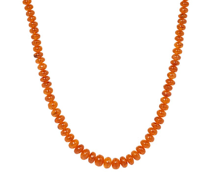 Smooth Spessartine Beaded Necklace - TWISTonline 