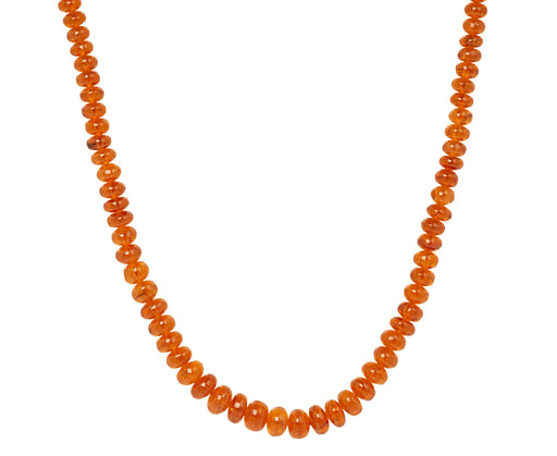 Smooth Spessartine Beaded Necklace - TWISTonline 
