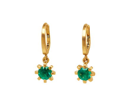 Zambian Emerald Stella Earrings - TWISTonline 