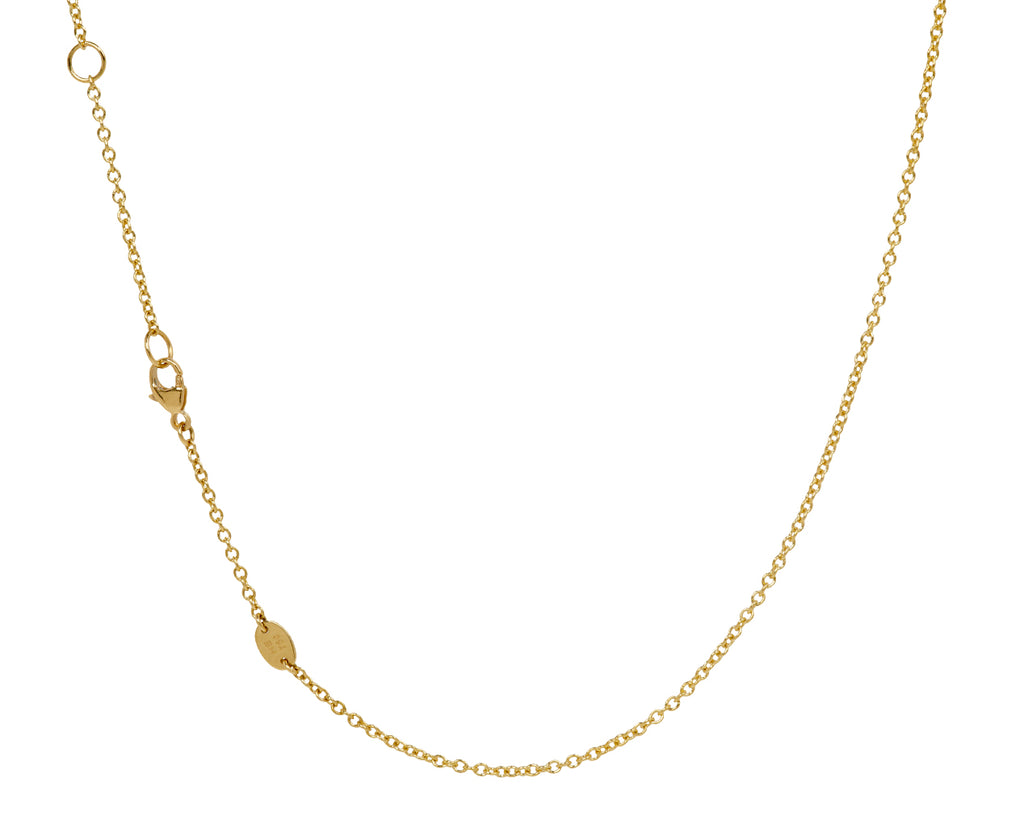 Half Diamond Infinity Loop Pendant Necklace