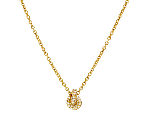 Mini Diamond Legacy Knot Pendant Necklace