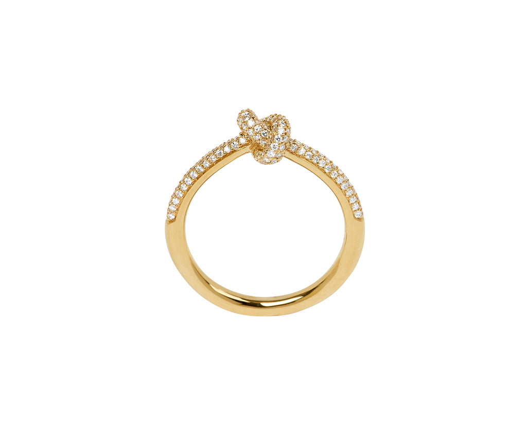 Mini Diamond Legacy Knot Ring