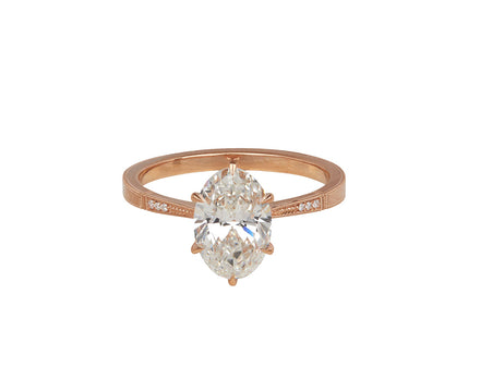 Erika Winters Labgrown Oval Diamond Margot Solitaire